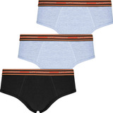 Kit 3 Cuecas Lupo Slip Masculina Algodão Promoção Original