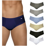 Kit 3 Cuecas Zorba Slip 172 P/xgg 100% Algodão Com Abertura
