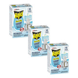 Kit 3 Cx Raid Family Repelente Refil Líquid 45 Noites 32 9ml