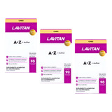 Kit 3 Cxs Lavitan A z Mulher 90cp kit C 270 Cps Cimed Sabor Sem Sabor