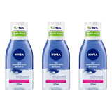 Kit 3 Demaquilante Facial Bifásico Nivea 125ml