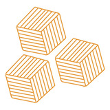 Kit 3 Descansos Para Copo Panela Jarra Formato Hexagonal