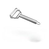 Kit 3 Descascador E Fatiador Inox Inoxidável Para Legumes Frutas Dupla Lâmina Móvel 2 Em 1 3 