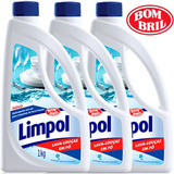 Kit 3 Detergente Em Pó Máquina Lavar Louças Limpol 1 Kg