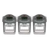 Kit 3 Dinamômetro Digital Mão 90kg Avaliação Física Portátil
