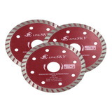 Kit 3 Disco Concreto Turbo Para Esmerilhadeira Furo 22mm