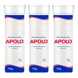 Kit 3 Disco De Algodão Apolo Pacote 70g Tira Maquiagem