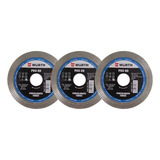 Kit 3 Discos Porcelanato Turbo Fino Pro Hd 105x22 23mm Wurth