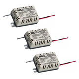 Kit 3 Driver Led Reator Fonte Painel Plafon Luz 08w 25w