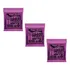 Kit 3 Encordoamento Guitarra 011 Ernie Ball Power Slinky Níq