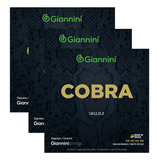 Kit 3 Encordoamento Ukulelê Giannini Concert Soprano Geuksc