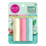 Kit 3 Eos Lip Balm Bastão 100 Natural Orgânico 4g