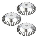 Kit 3 Escova De Aço Rotativa 25 4mm Para Roçadeira Universal