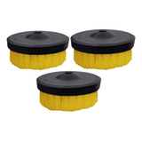 Kit 3 Escova Para Lavar 120mm Estofados Sofá Macia Oferta
