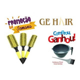 Kit 3 Escovas Cerdas Mistas Javali Profissional Cabelo