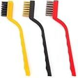 Kit 3 Escovas De Limpeza Com Cerdas De Aço Limpeza Profissional De Aço Latão E Nylon Kit De Escovas Limpeza Ideal Para Janelas E Portas