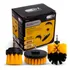 Kit 3 Escovas Limpeza Box Sofas Tapetes Estofados Banheiro Cor Amarelo E Preto Cw100 Oz
