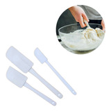 Kit 3 Espátula Culinária Cozinha Para Bolo Massa Molho Creme