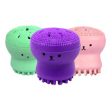 Kit 3 Esponja Facial Limpeza De Pele Silicone Polvo Skincare