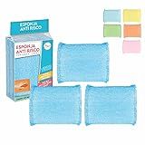Kit 3 Esponjas Anti Risco Superfícies Delicadas Bucha Macia Para Limpeza Linha Premium M5 Armarinhos