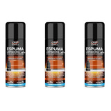 Kit 3 Espumas Limpadora Limpa Estofados 300ml 209g Orbi