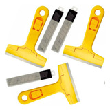 Kit 3 Estilete Raspador Profissional Multiuso Vidro Adesivo