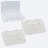 Kit 3 Estojo Organizador M Com Divisorias Parafusos Micanga