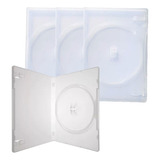 Kit 3 Estojos Capas Caixinhas Box Dvd cd 14mm Transparente