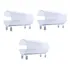 Kit 3 Expositor Suporte Organizador Porta Tiara Tiaras Arcos Cor Transparente