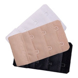 Kit 3 Extensores Para Sutiã 3 Linhas 2 Ganchos Trinque