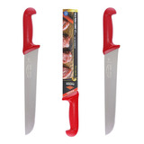 Kit 3 Facas Carne Açougue Profissional 12 Corneta Premium