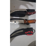 Kit 3 Facas Para Churrasco Tatica olho De Tigre E Soco Ingle