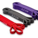 Kit 3 Faixa Elástica Super Band Para Treino Exercícios Forte