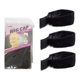 Kit 3 Faixa Hair Grip 1 Wig Cap Para Peruca Front Lace Wig
