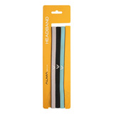 Kit 3 Faixas De Cabeça Elásticas Para Esportes Alma Genius