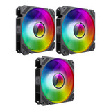 Kit 3 Fan Cooler Argb Fn 12rainbow c9 Infinity Bk