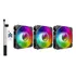 Kit 3 Fan Cooler Argb Rainbow-c9 + Controladora Gamemax