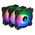 Kit 3 Fans | Rise Mode | X Argb 5v | 120mm Led Preto
