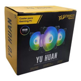 Kit 3 Fans Cooler Gaming Maxxtro Yu Huan Rgb 120mm