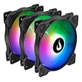 Kit 3 Fans Rise Mode X Argb 5v 120mm Preto