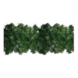 Kit 3 Festão Aramado Verde Natal 2m X 20cm 120 Galhos Magizi