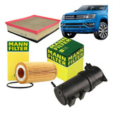 Kit 3 Filtro Amarok 3 0 V6 Mann Ar lubrificante diesel Mann