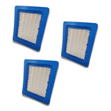 Kit 3 Filtro De Ar Compatível Cortador De Grama Briggs Trapp