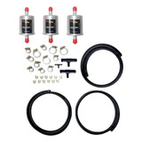 Kit 3 Filtros 12mm Gnv Universal Kit Reparo Mangueiras 5g