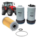 Kit 3 Filtros Combustível Diesel Masey Ferguson Série 5 6 7