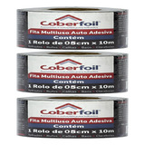 Kit 3 Fitas Asfálticas Metalizada Coberfoil 5cmx10m Oferta