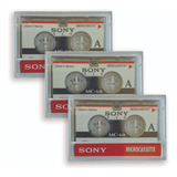 Kit 3 Fitas Microcassete Sony Mc