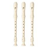 Kit 3 Flautas Doce Soprano Germânica Em C YRS 23 Yamaha