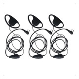 Kit 3 Fone De Ouvido Para Radio Baofeng Walk Talk Uv5r 777s