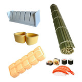 Kit 3 Formas 1 Esteira Sudare Fazer Sushi Comida Japonesa
